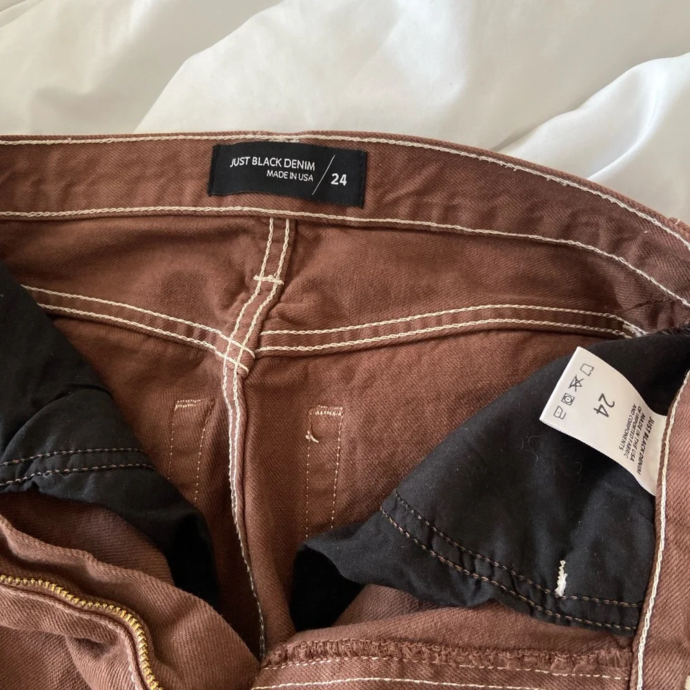 Just Black Denim Chocolate Denim Jeans - Picture 5 of 5